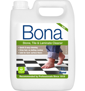 Bona Hard-Surface Floor Cleaner Liquid - for Stone, Tile, Laminate, LVT, Marble - 4 Litre Refill