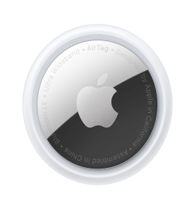 Apple AirTag (1st generation). Track your keys, wallet, luggage, backpack. Replaceable battery. Water-resistant. One-tap set up with iPhone or iPad.
