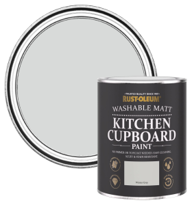 Rust-Oleum Grey Kitchen Cupboard Paint in Matt Finish - Winter Grey 750ml
