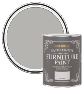 Rust-Oleum Off White Furniture & Skirting Board Paint in Satin Finish - Steamed Milk 750ml