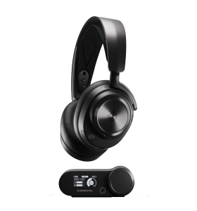 SteelSeries Arctis Nova Pro Wireless - Multi-System Gaming Headset (PS5 & PC / Switch + Bluetooth) - Unlimited Battery Life; 2 Hot-Swap Batteries - Active Noise Cancellation - ClearCast Gen2 Mic