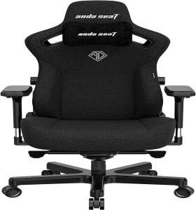 Anda Seat Kaiser 3 Gaming Chair for Adults - XL Reclining Video Game Chairs, fabric Ergonomic Gaming Chair, Heavy Duty Neck & Back Lumbar Support - Luxury Black Computer Chairs for Home & Work