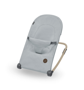 Maxi-Cosi Loa Baby Rocker, Ultra-Compact Fold, Lightweight Bouncer, Two Recline Positions, Portable Rocker with 100% Recycled Fabrics, 0 - Approx. 2 Years, 0-12 kg, Beyond Grey