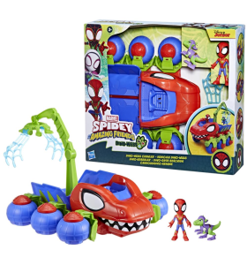 Hasbro Spidey and His Amazing Friends Marvel Dinowebs Crawler Toy for Kids, Interactive Spider-Man Playset with Figures
